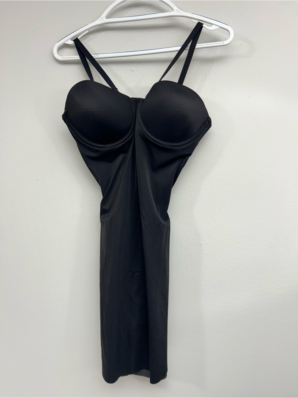 Maidenform Black Shapewear Slip Underwire Side Stays Snap Crotch Size 36 C